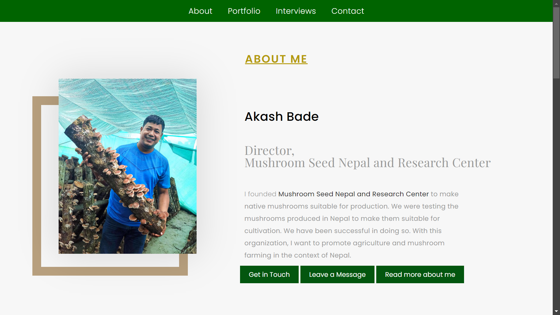 Simple Portfolio Site