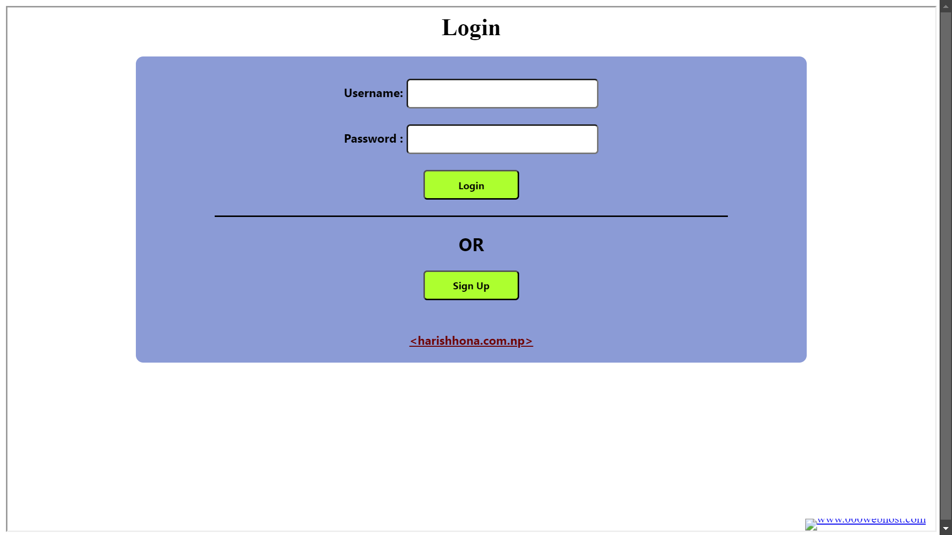 Login System